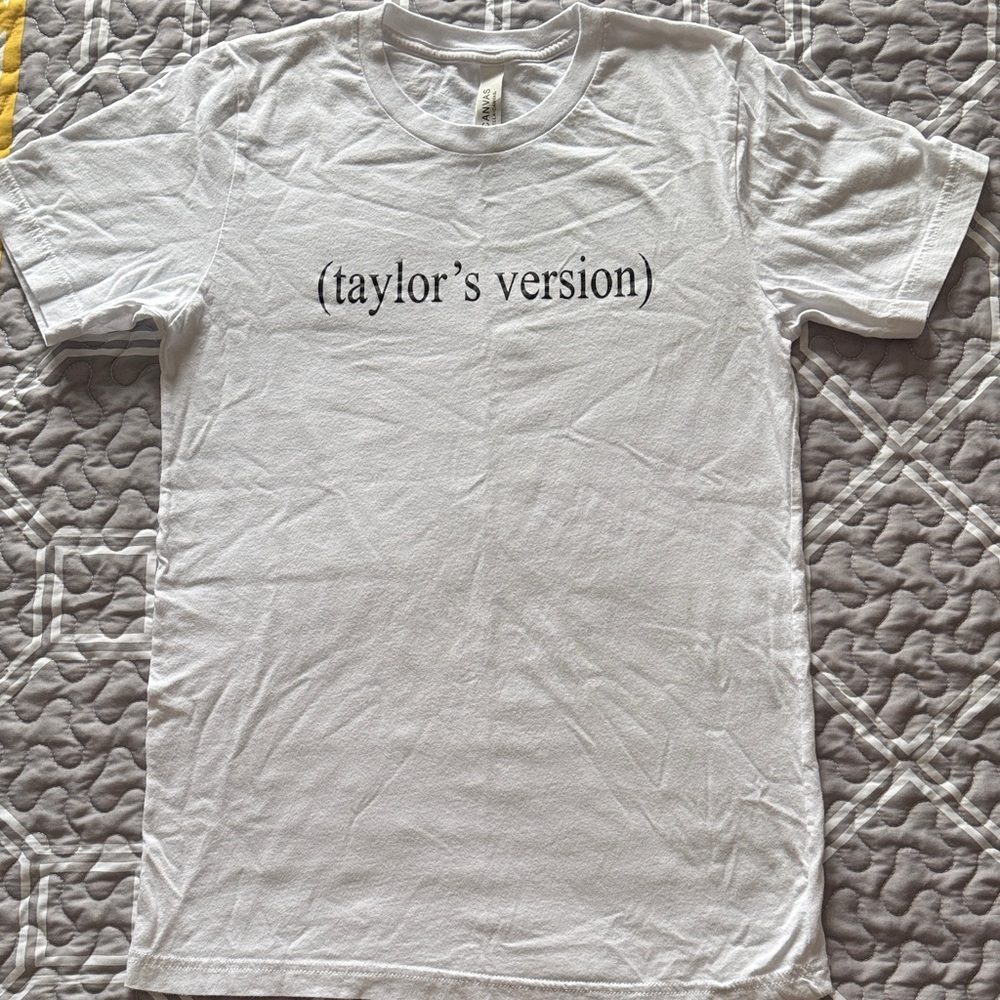Bella Canvas White Tee with Text Print